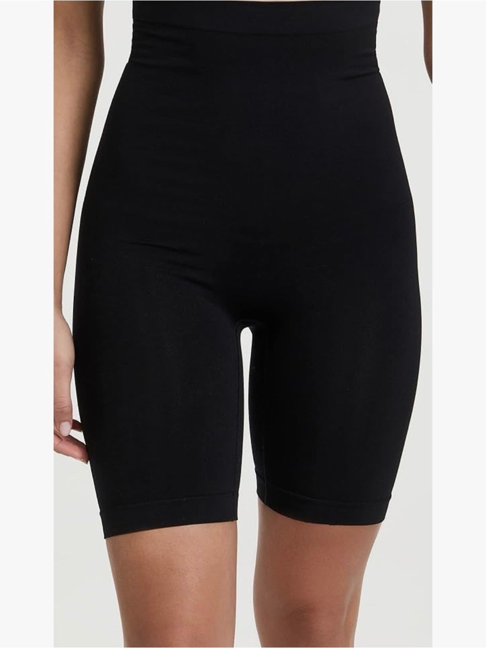 Yummie by Heather Thomson Black High-Waist Bike Shorts